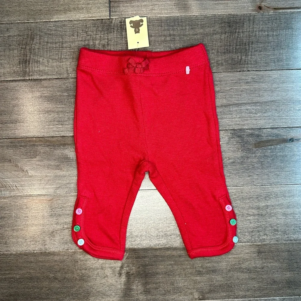 GAP Red Pants Size 0-3 months‎ NWT
